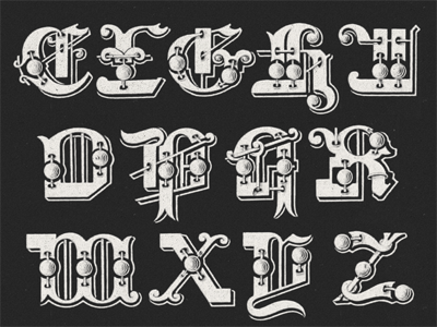 »Galileo« Type Project II ... antique ornamental specimen tuscan type revival typeface typo typography