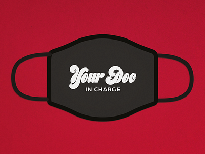 Doc In Charge challange corona covid covid 19 lettering logo mask typo typography