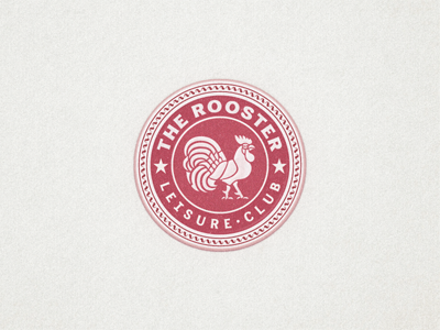 »The Rooster« Badge ... badge lettering mark rooster sign type typo typography vector graphic