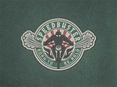 Speedbuster II ... badge bike biker lettering type typeface typo typography vector graphic