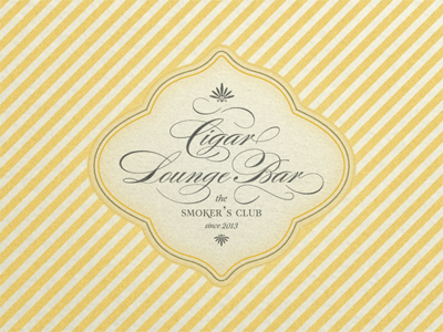Cigar Lounge Sign ... cigar fancy lettering lettering type typeface typo typography