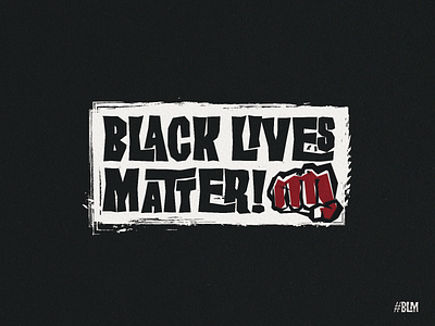 BLM black lives matter lettering typo typography