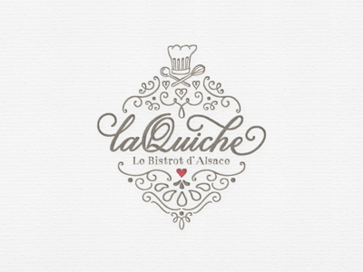 La Quiche Final ... fancy lettering logo ornamental type typo typography