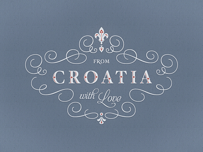 From Croatia ... croatia fourishes greating card lettering lfancy ornamental type typo typography
