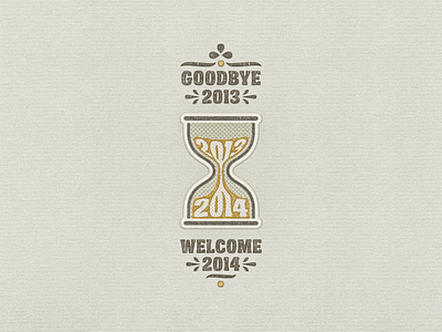 Happy New Year 2014 ... happy new year lettering retro sign type typo typography