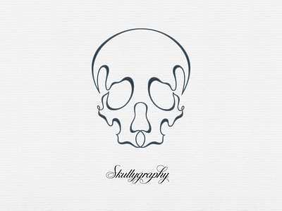 Skullygraphy ... lettering skull skullygraphy type typo typography vector graphic