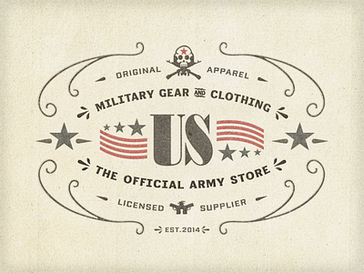 Army Store Label ...