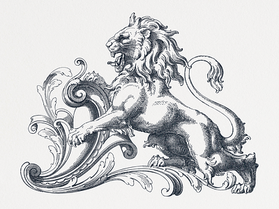 Lion VI ... illustration lineart lion vector graphic vector illustration