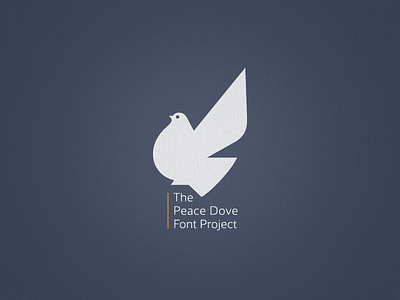 »Peace Dove« Font Project ... free font peace dove typo typography vector graphic