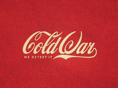 Cold War ... cold war lettering logo typo typography