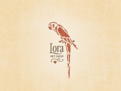 »Lora« Pet Shop Wip ... lettering sign type typo typography vector graphic