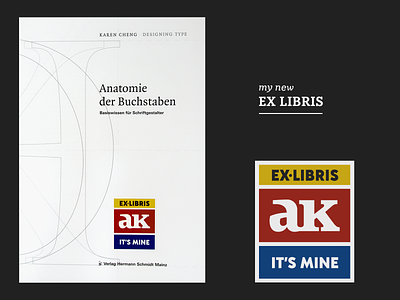 My New EX LIBRIS ... book brand design ex libris logo typo typography vector graphic