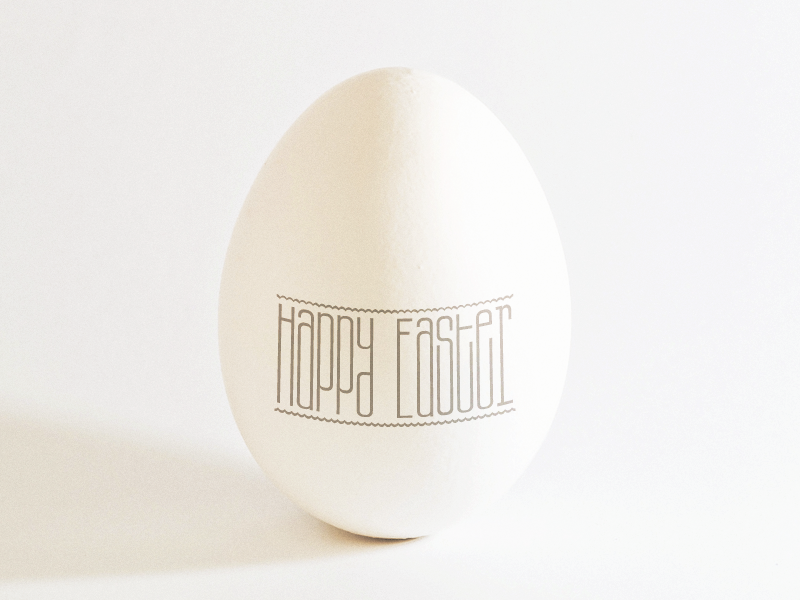 Happy Easter ... typography typo lettering type happy easter egg