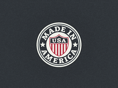 Made In America ... badge lettering trade emblem type typo typography