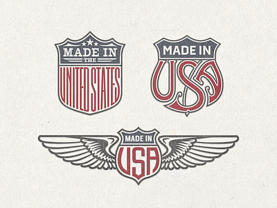 »US Trade Emblems« Vector Bundle No.1 ... badge download freebie lettering trade emblems type typo typography vector graphic