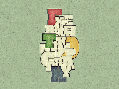 Experimental Typography ... experimental grungy lettering retro textures type typo typography