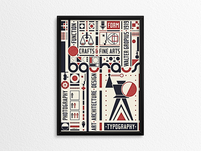 Bauhaus Poster II ... bauhaus de stijl design illustration logo poster typo typography vector graphic