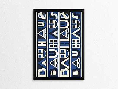 Bauhaus Poster III ... bauhaus branding design illustration logo minimal poster type typo typography vector graphic