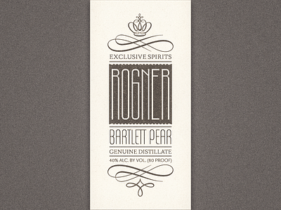 Spirit Bottle / Packaging Box Label ... bottle box label lettering ornament packaging type typo typography