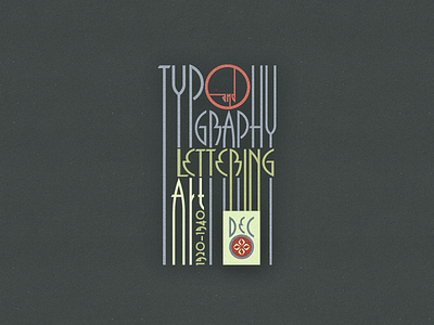 Art Deco Typo ... art deco lettering type typo typography