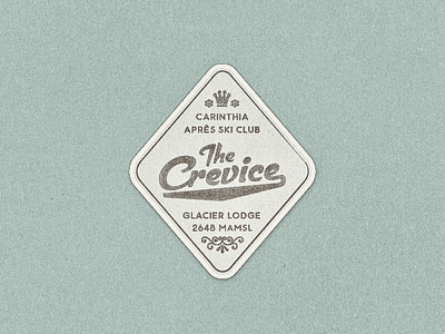 The Crevice Badge ... badge lettering logo mark type typo typography