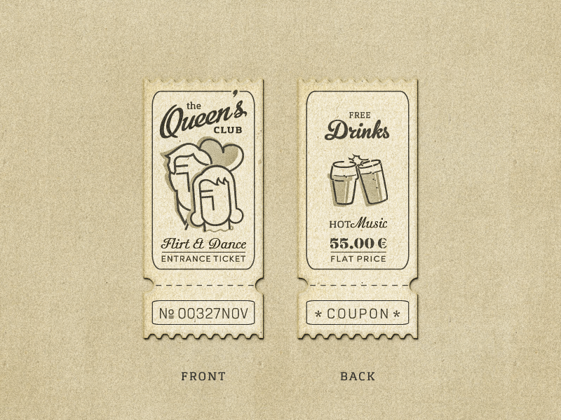 Queen’s Club Coupon ... by Arno Kathollnig on Dribbble