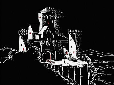 Castle .. castle illustration vector graphic