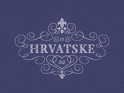 From Croatia With Love Hr Version ... croatia fancy lettering type typo typography vector graphic