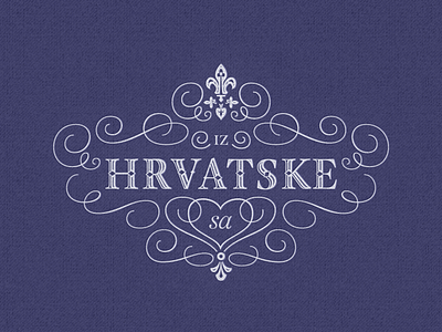 From Croatia With Love Hr Version ... croatia fancy lettering type typo typography vector graphic