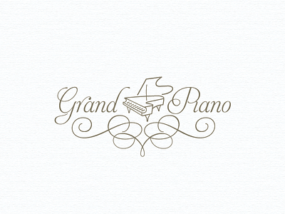 Grand Piano ... grand piano lettering type typo typography vector graphic