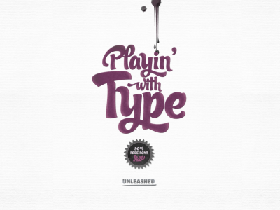 Small playin with type