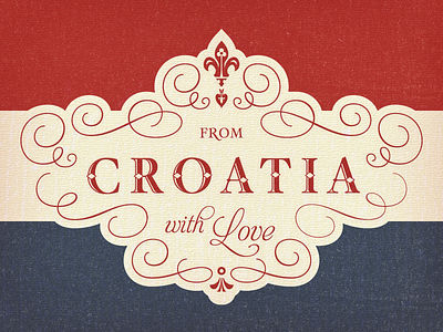 Croatian Flag Tea Towel ...