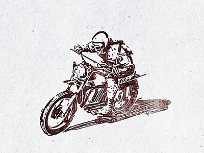 Vintage Motorcycle II ... grungy motorbike motorcycle retro vector graphic vintage
