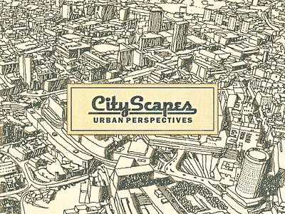 City Scapes ... brochure city scape cover illustration lettering type typo typography vector graphic