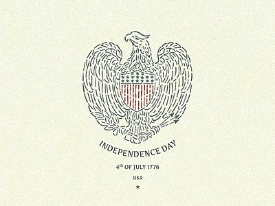 Independence Day ... 4th july america eagle independence day lettering typo typography usa vector graphic