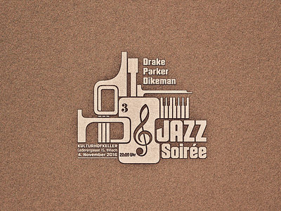 Jazz ... illustration invitation jazz lettering type typo typography vector graphic