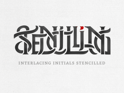 Interstitial Lettering Interlacing Initials ... by Arno Kathollnig on Dribbble