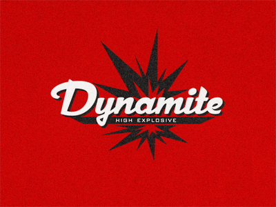 Dynamite High Explosive | Final lettering logo retro sticker type typeface typo typography