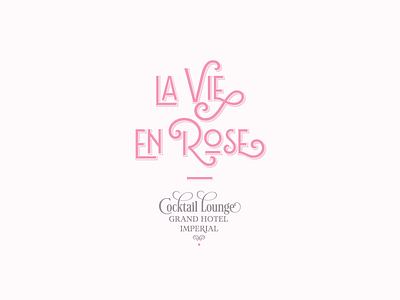 La Vie ... lettering logo script typo typography wordmark