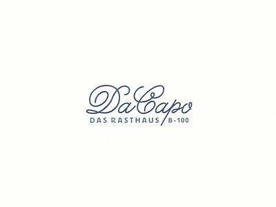Da Capo ... lettering logo type typo typography vector graphic
