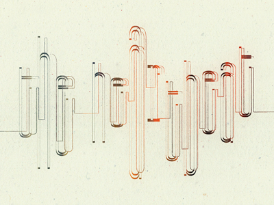 The Heartbeat ... experimental typography heartbeat lettering type typeface typo typography