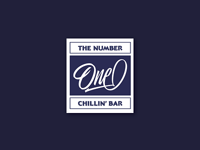 One ... label lettering logo script sign typo typography