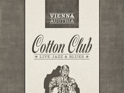 Cotton Club ... blues contest cotton club jazz lettering logo rebound retro type typeface typo typography vintage
