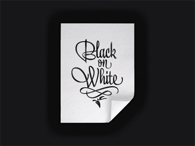 Black On White ...