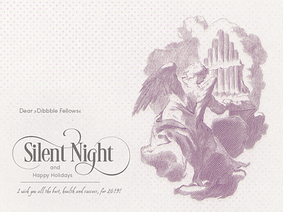 Silent Night ... christmas holidays lettering type typography vector graphic