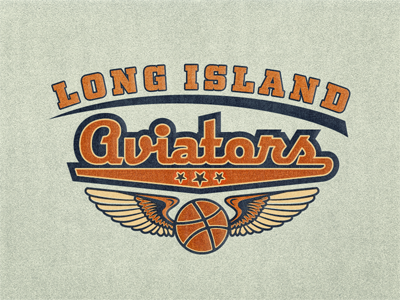Long Island Aviators ... lettering logo retro type typeface typo typography vintage