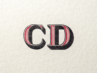 CD Custom Characters ... characters glyphs initials lettering retro typo typography vintage