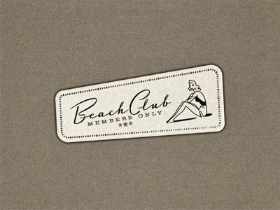 Beach Club ... lettering logo retro type typeface typo typography vintage
