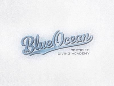 Blue Ocean ... lettering logo retro type type treatment typeface typo typography