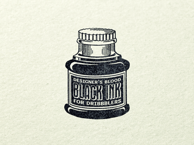 Black ink ...